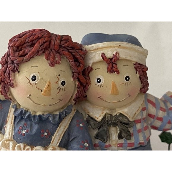 Kurt Adler Raggedy Ann & Andy Christmas Swing Ornament Vtg 2002 Simon Schuster - Picture 3 of 16